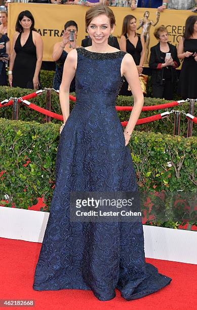 Actress Lauren Lapkus attends the 21st Annual Screen Actors Guild Awards at The Shrine Auditorium on January 25, 2015 in Los Angeles, California.