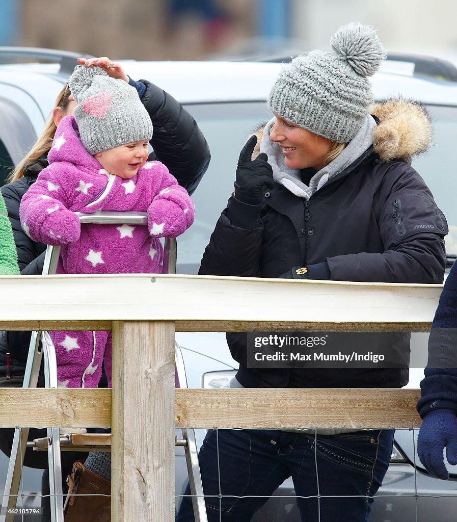 Zara Phillips Attends Heythrop Hunt Point-to-Point