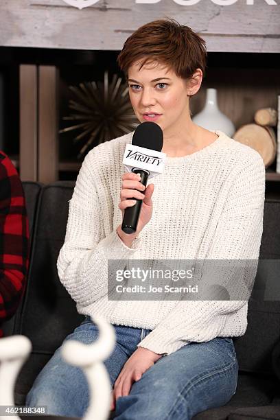 Actress Analeigh Tipton speaks at The Variety Studio At Sundance Presented By Dockers on January 25, 2015 in Park City, Utah.