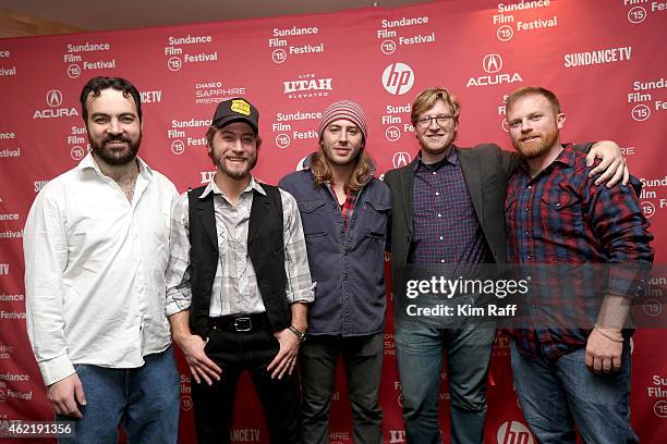 Josh Penn, Turner Ross, Bill Ross, Dan Janvey, Michael Gottwald attend the "Western" Premiere during the 2015 Sundance Film Festival on January 25,...