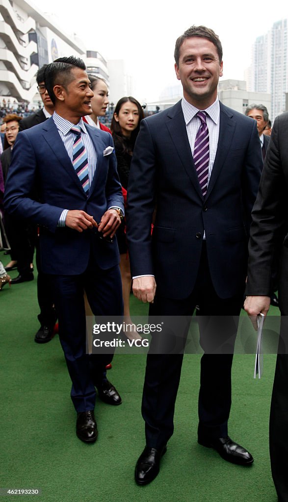 Michael Owen And Aaron Kwok Attend Kent&Curwen's Centennial Anniversary In Hong Kong