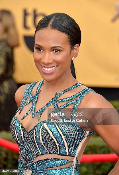 Actress Vicky Jeudy attends the 21st Annual Screen Actors Guild Awards at The Shrine Auditorium on January 25, 2015 in Los Angeles, California.
