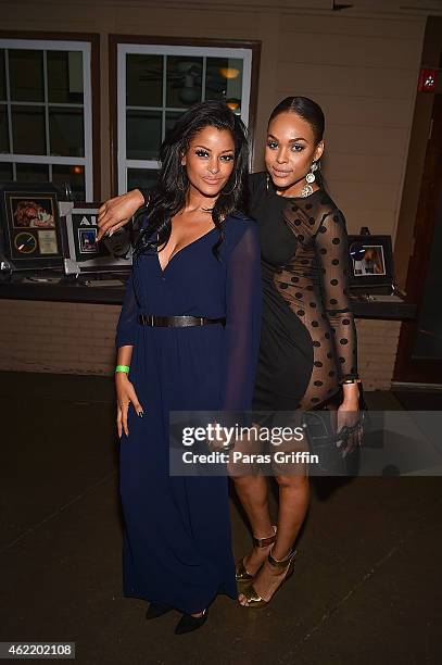 Television personalities Claudia Jordan and Demetria McKinney attends the 11th Annual Frank Ski Celebrity Wine Tasting & Live Auction at Frank Ski's...