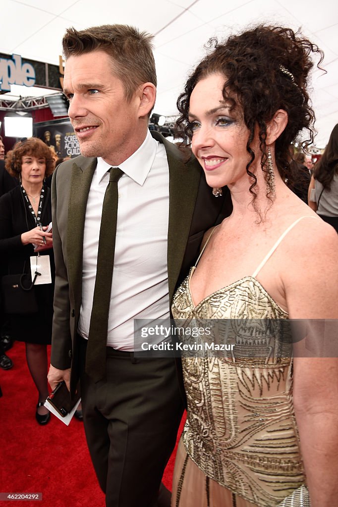 Actor Kevin Rutledge Ethan Hawke and Heather Rutledge attend TNT's 21st Annual Screen ...