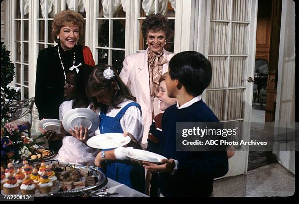 Lovelines" - Airdate: February 19, 1986. ANNE BAXTER AND JUNE LOCKHART WITH EXTRAS