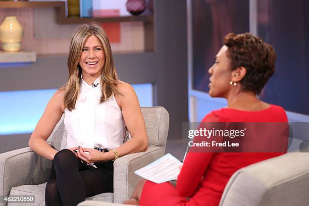 Jennifer Aniston is a guest on "Good Morning America," 1/21/15, airing on the Walt Disney Television via Getty Images Television Network.