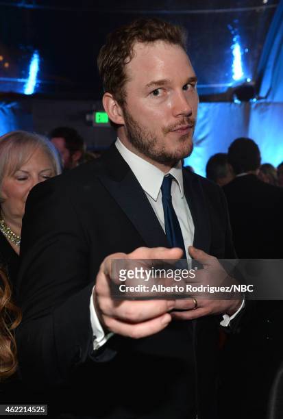 71st ANNUAL GOLDEN GLOBE AWARDS -- Pictured: Actor Chris Pratt attends Universal, NBC, Focus Features, E! Sponsored by Chrysler Viewing and After...