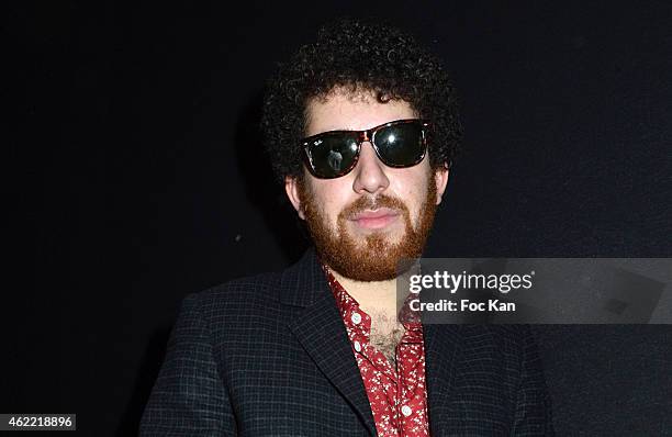 Actor Thomas Blumenthal attends the Agnes B. Menswear Fall/Winter 2015-2016 show as part of Paris Fashion Week on January 25, 2015 in Paris, France.