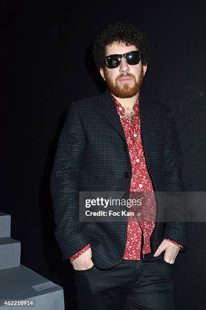 Actor Thomas Blumenthal attends the Agnes B. Menswear Fall/Winter 2015-2016 show as part of Paris Fashion Week on January 25, 2015 in Paris, France.