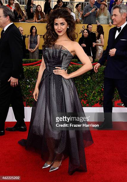 Actress Nimrat Kaur attends the 21st Annual Screen Actors Guild Awards at The Shrine Auditorium on January 25, 2015 in Los Angeles, California.