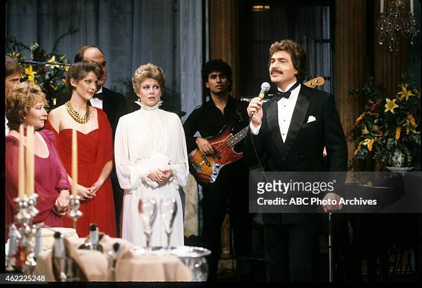 Engelbert Humperdinck Guest-Starring - Shoot Date: November 23, 1983. L-R: TERI KEANE;PATRICIA KALEMBER;MARILYN MCINTYRE;EXTRA;ENGELBERT HUMPERDINCK