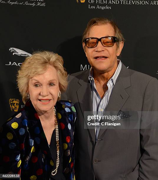 Patricia McCallum and Michael York arrive at the BAFTA LA 2014 Awards Season Tea Party at Four Seasons Hotel Los Angeles at Beverly Hills on January...