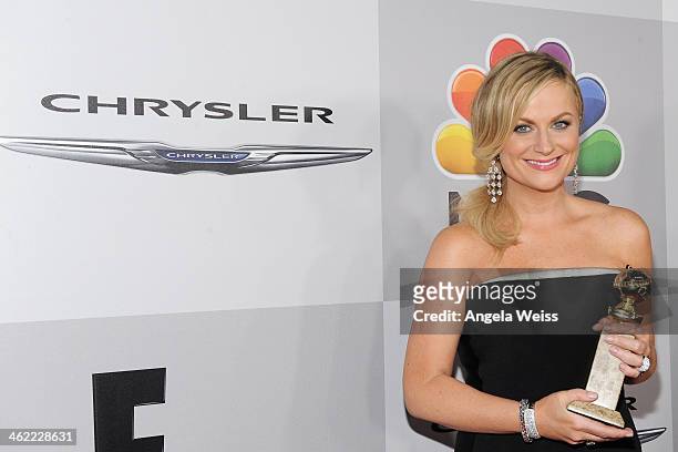 Actress Amy Poehler attends the Universal, NBC, Focus Features, E! sponsored by Chrysler viewing and after party with Gold Meets Golden held at The...