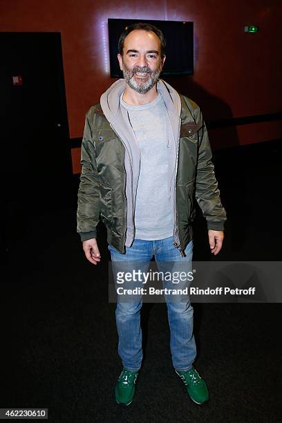 Actor Bruno Solo attends Alex Lutz One man Show at L'Olympia on January 24, 2015 in Paris, France.
