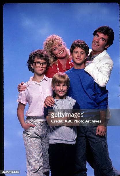 The Field" - Shoot Date: July 22, 1985. L-R: TRACEY GOLD;JEREMY MILLER;JOANNA KERNS;KIRK CAMERON;ALAN THICKE