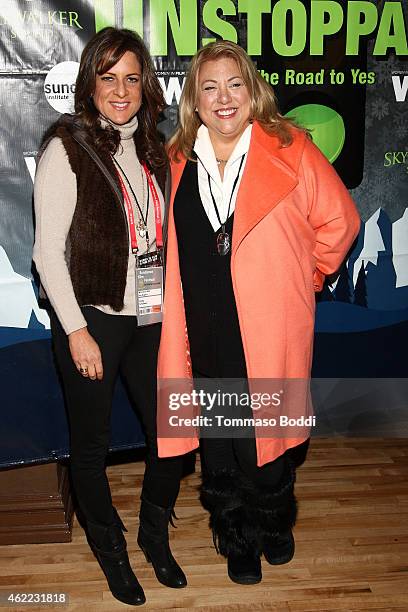 President of WIF Cathy Schulman and Chair of the WIF in Park City program Lucy Webb attend the Women In Film Presents Ninth Annual Sundance...