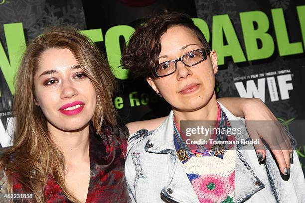 Grant winner Ilinca Calugareanu and Mara Adina attend the Women In Film Presents Ninth Annual Sundance Filmmakers Panel Presented By Skywalker Sound...