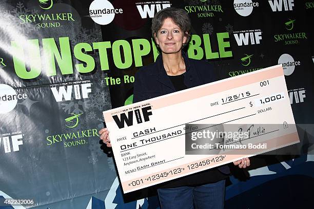 Grant Winner Louise Osmond attends the Women In Film Presents Ninth Annual Sundance Filmmakers Panel Presented By Skywalker Sound - 2015 Park City on...