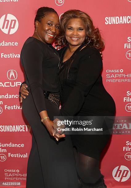 Co-Founders of The Dreamcatcher Foundation Stephanie Daniels-Wilson and Brenda Myers-Powell attend "Dreamcatcher" Premiere during the 2015 Sundance...