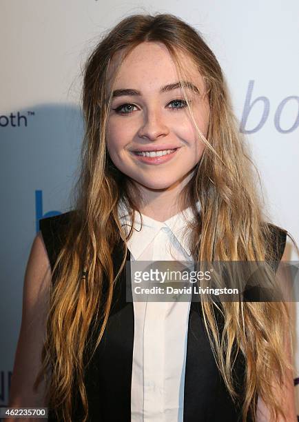 Actress Sabrina Carpenter attends Paris Berelc's "Sweet Sixteen" birthday party at The Loft and Rooftop Wet Deck at W Hollywood on January 25, 2015...