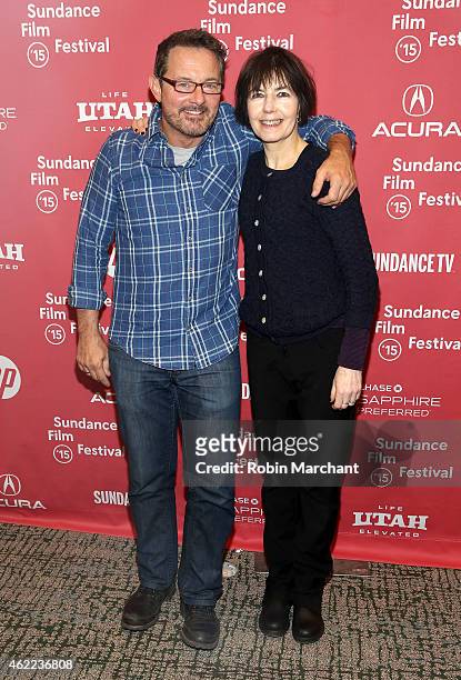 Sundance Film Festival Senior Programmer David Courier and filmmaker Kim Longinotto attend "Dreamcatcher" Premiere during the 2015 Sundance Film...