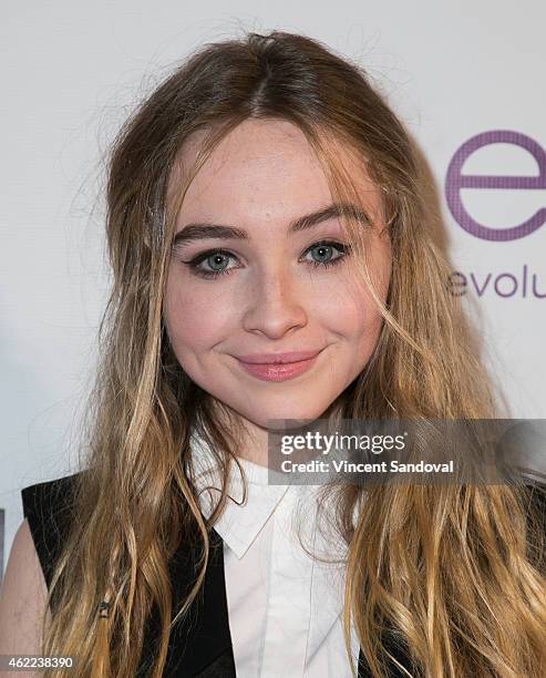 Actress/singer Sabrina Carpenter attends Paris Berelc "Sweet Sixteen" birthday party at The Loft and Rooftop Wet Deck at W Hollywood on January 25,...