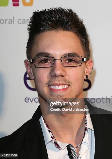 Musician David Scarzone attends Paris Berelc's "Sweet Sixteen" birthday party at The Loft and Rooftop Wet Deck at W Hollywood on January 25, 2015 in...