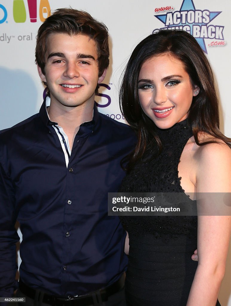 Actors Jack Griffo and Ryan Newman attend Paris Berelc's "Sweet