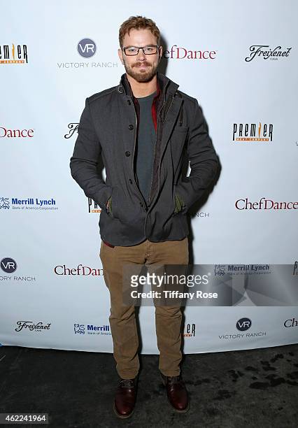 Kellan Lutz attends the ChefDance 2015 presented by Victory Ranch and Sponsored by Merrill Lynch, Freixenet and Anchor Distilling on January 25, 2015...