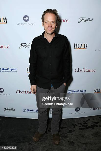 Peter Sarsgaard attends the ChefDance 2015 presented by Victory Ranch and Sponsored by Merrill Lynch, Freixenet and Anchor Distilling on January 25,...