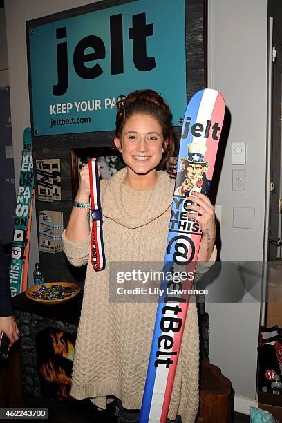 Singer Katie Waissel attends Kari Feinstein's Style Lounge Presented By Aruba - Day 3 on January 25, 2015 in Park City, Utah.