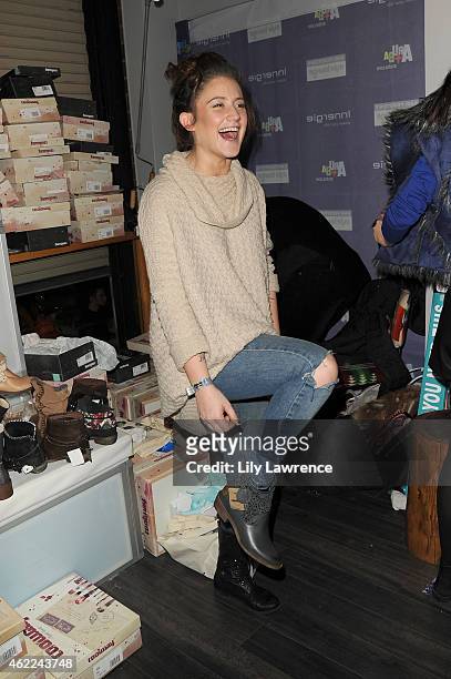 Singer Katie Waissel attends Kari Feinstein's Style Lounge Presented By Aruba - Day 3 on January 25, 2015 in Park City, Utah.