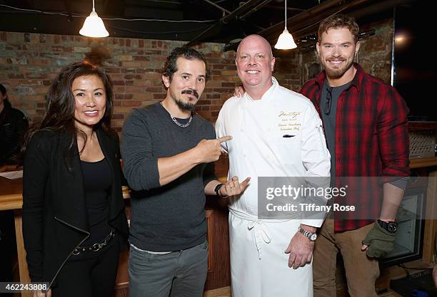 Mimi Kim, John Leguizamo, Shawn Armstrong and Kellan Lutz attend the ChefDance 2015 presented by Victory Ranch and Sponsored by Merrill Lynch,...