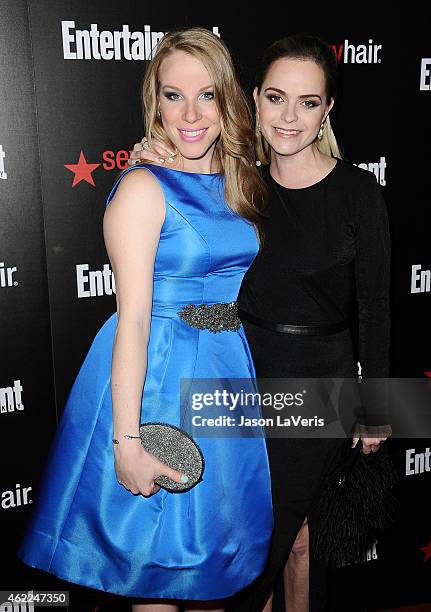 Actresses Emma Myles and Taryn Manning attend the Entertainment Weekly celebration honoring nominees for the Screen Actors Guild Awards at Chateau...