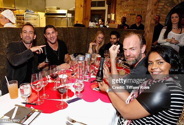 Bryan Callen and Hugo Weaving attend the ChefDance 2015 presented by Victory Ranch and Sponsored by Merrill Lynch, Freixenet and Anchor Distilling on...