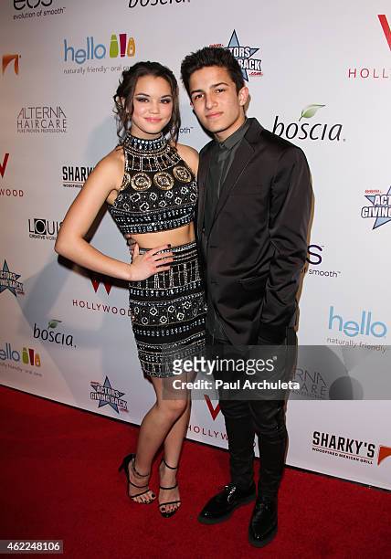 Actors Paris Berelc and Aramis Knight attend Paris Berelc "Sweet Sixteen" Birthday Party at the loft and rooftop Wet Deck at The "W" Hotel Hollywood...