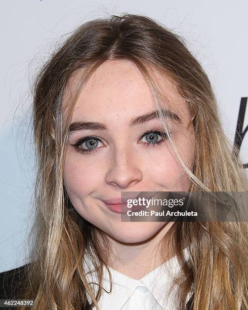 Actress Sabrina Carpenter attends Paris Berelc "Sweet Sixteen" Birthday Party at the loft and rooftop Wet Deck at The "W" Hotel Hollywood on January...