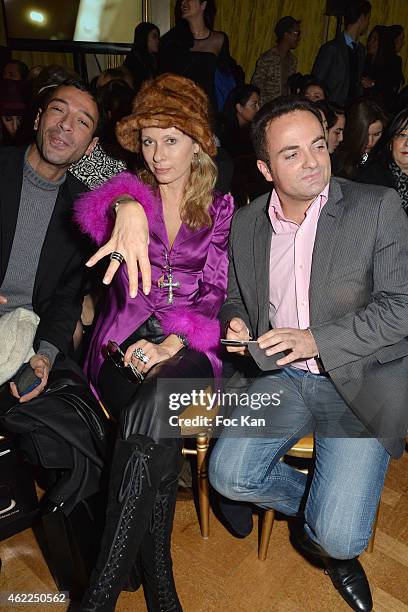 Guest, Valerie Steffen, Laurent Amar attend the Legends of Monaco show as part of Paris Fashion Week Haute Couture Spring/Summer 2015 on January 25,...