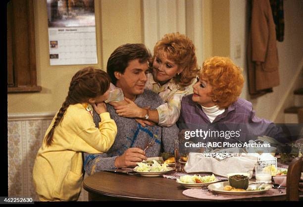 Mother of the Bride" - Airdate: November 15, 1986. L-R: JENNY LEWIS;LARRY ANDERSON;ANN DUSENBERRY;LUCILLE BALL