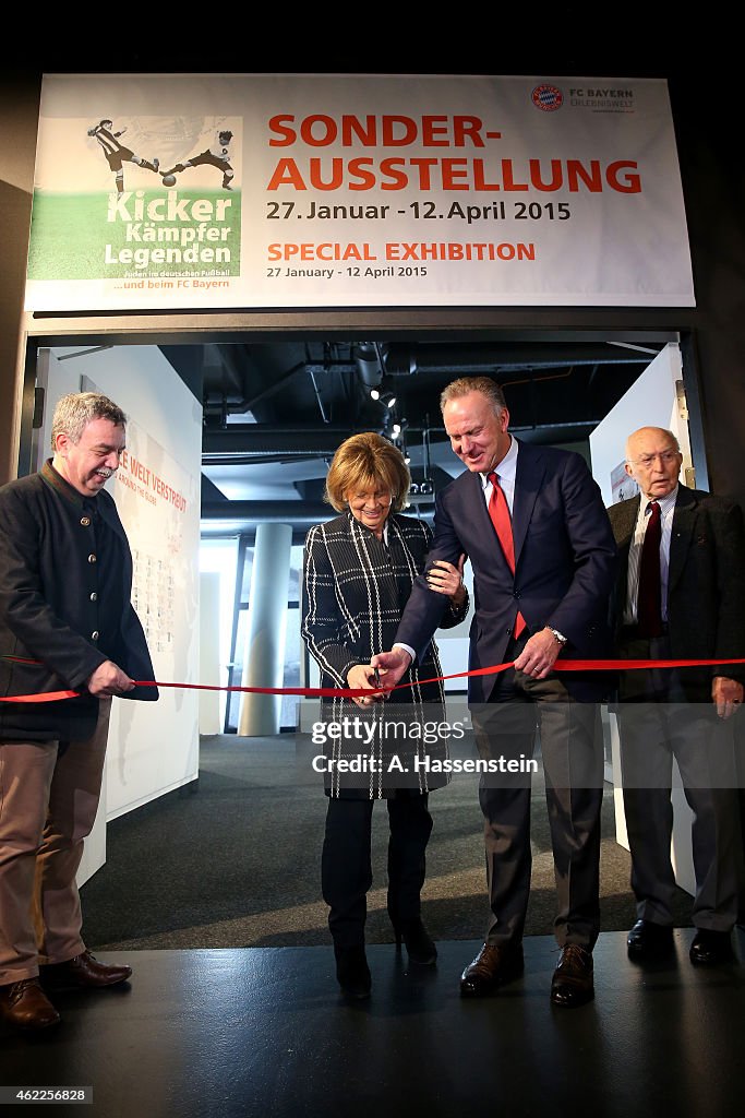 FCB Erlebniswelt - Opening Of Exhibition Jews In German Football And At FC Bayern Muenchen