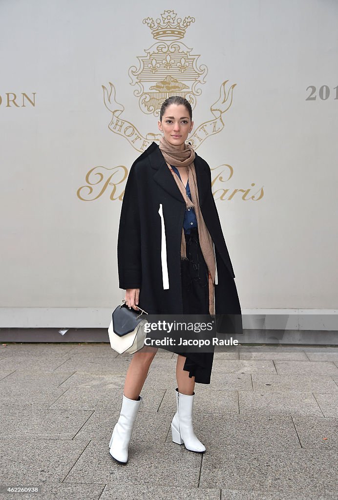 Celebrity Sightings - Day 2 - Paris Fashion Week : Haute Couture S/S 2015