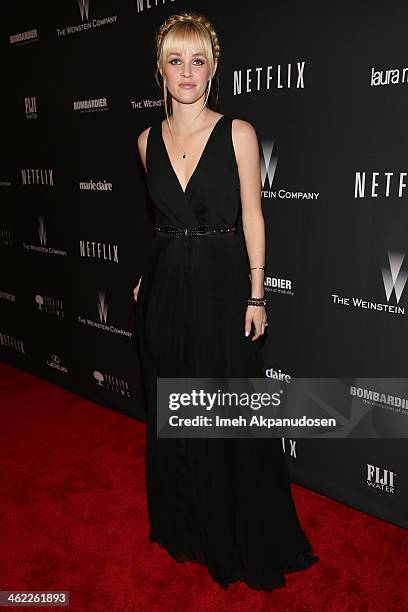 Actress Ambyr Childers attends The Weinstein Company & Netflix's 2014 Golden Globes After Party presented by Bombardier, FIJI Water, Lexus, Laura...