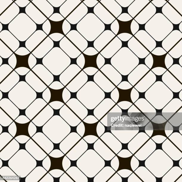 stockillustraties, clipart, cartoons en iconen met black and white abstract pattern background - betegelde vloer