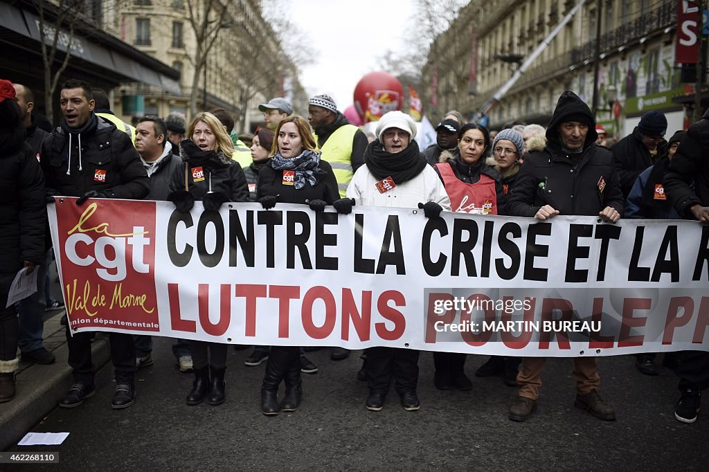 FRANCE-SOCIAL-GOVERNMENT-MACRON-DEMO