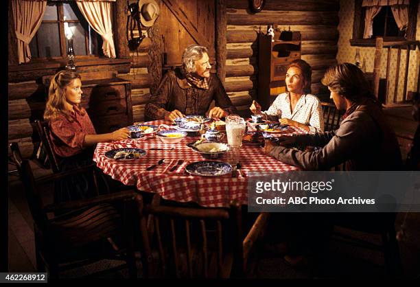The Rustler" - Airdate: January 22, 1979. L-R: KATHRYN HOLCOMB;JAMES ARNESS;FIONNULA FLANAGAN;BRUCE BOXLEITNER