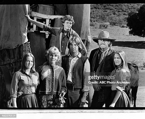 How The West Was Won" - Airdate: February 12, 1978. L-R: VICKI SCHRECK;EVA MARIE SAINT;WILLIAM KIRBY CULLEN;BRUCE BOXLEITNER;JAMES ARNESS;KATHRYN...