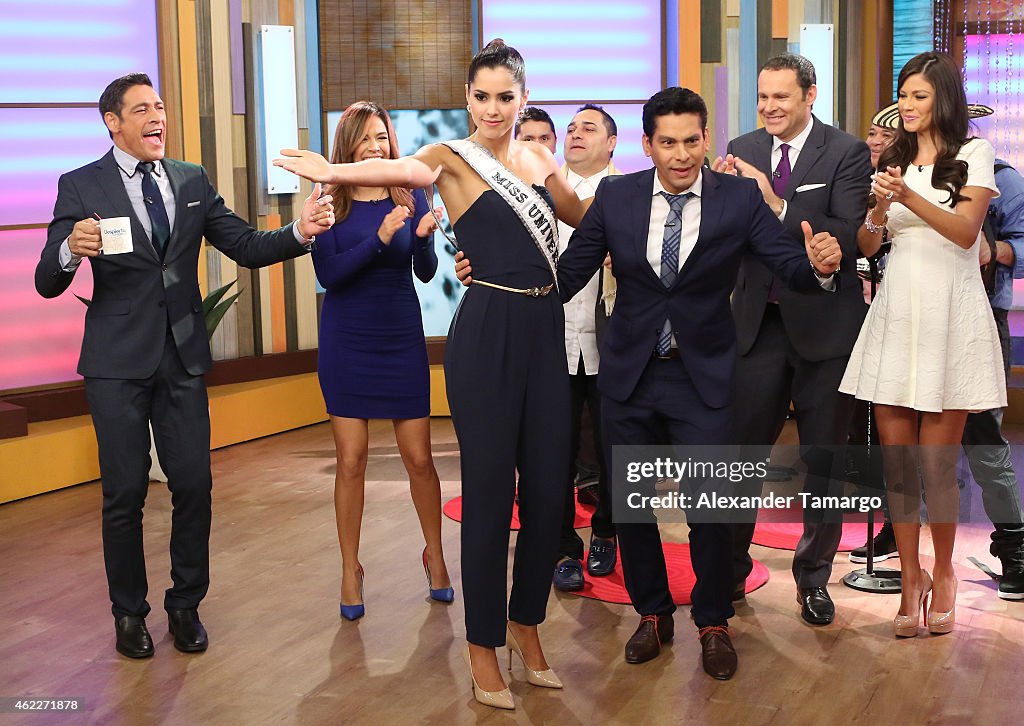 Miss Universe Visits The Set Of Despierta America