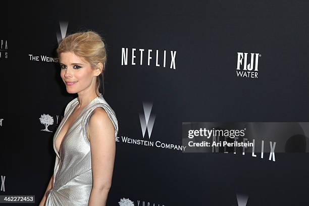 Actress Kate Mara attends The Weinstein Company & Netflix's 2014 Golden Globes After Party presented by Bombardier, FIJI Water, Lexus, Laura Mercier,...