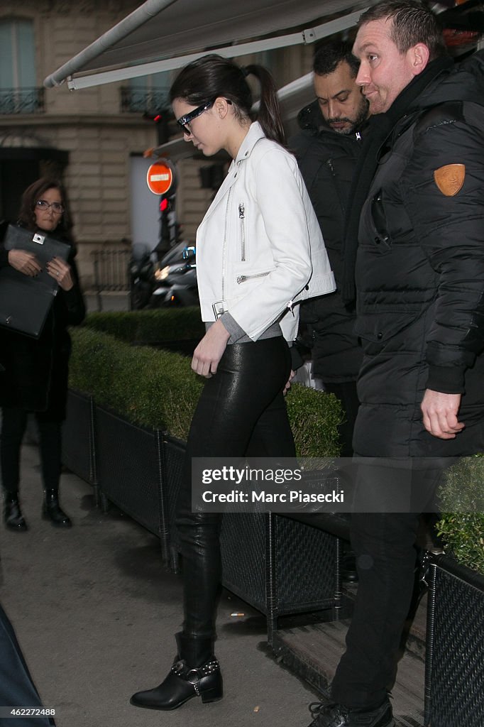 Celebrity Sightings In Paris  -  January 26, 2015