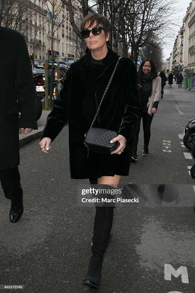 Celebrity Sightings In Paris  -  January 26, 2015